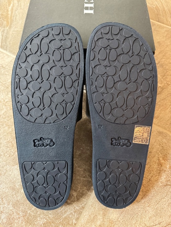 COACHx Walt Disney World Mens Navy Slides Size 12